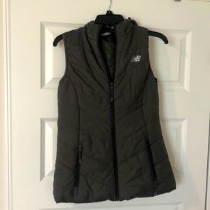 Grey New Balance Vest w/ Hood